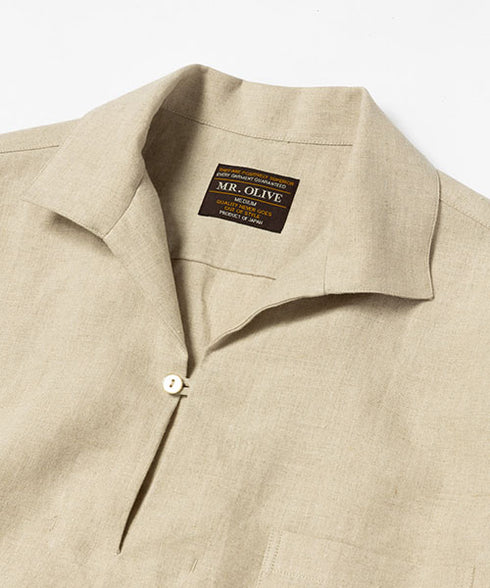 MR.OLIVE /SILKY LINEN / CAPRI SHIRT ミスターオリーブ/シルキーリネン/シルキーリネン / カプリシャツ